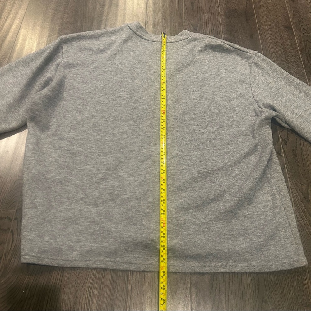 Gray V-Neck Sweater - Picture 11 of 11